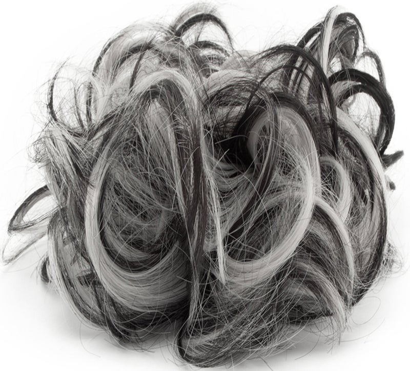 SLLIE Messy Hair Bun Extensions Chignons Hair Hair Scrunchie Scrunchy Updo Hairpiece - Image 3
